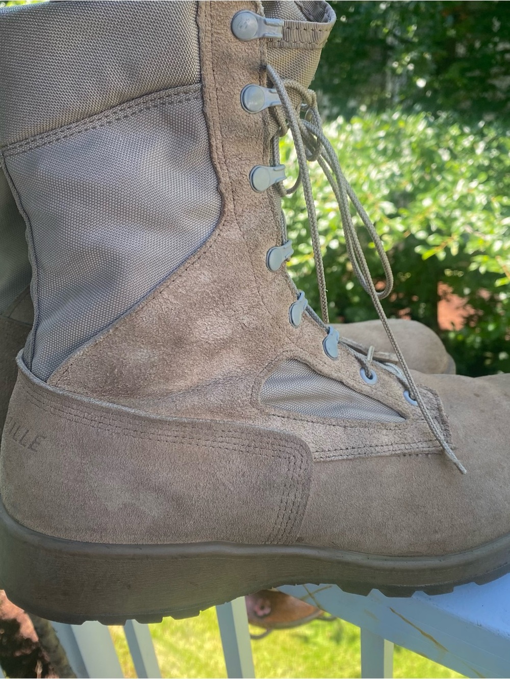 Belleville 390 DES Hot Weather Khaki Tan Military Combat Boots 11W